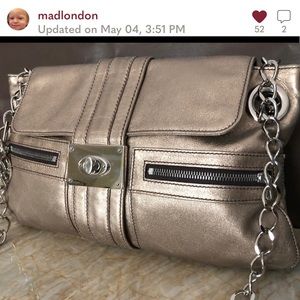 Lanvin metallic bag purse beautiful soft